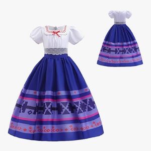 Disney Encanto Mirabel Costume Blue and White Princess Costume